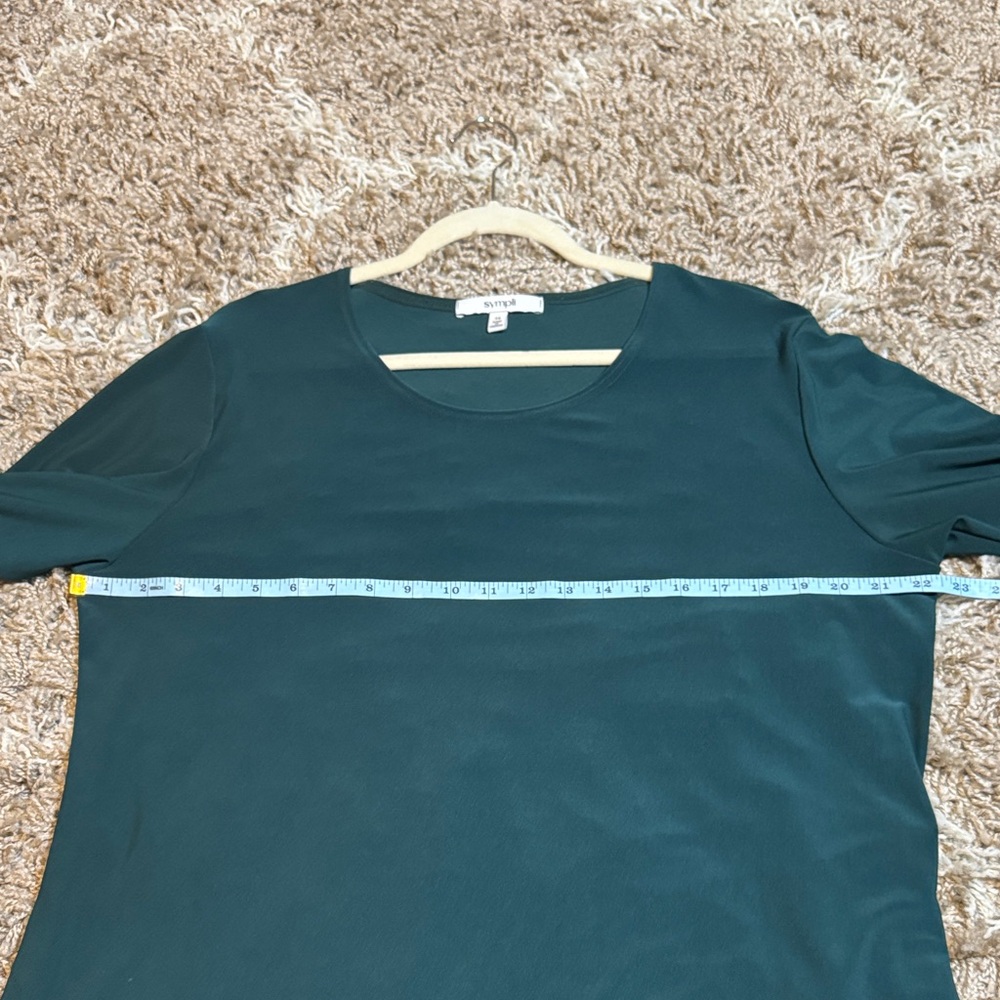 NWOT Sympli Go To Tee Relaxed Evergreen size 16 - Picture 10 of 14